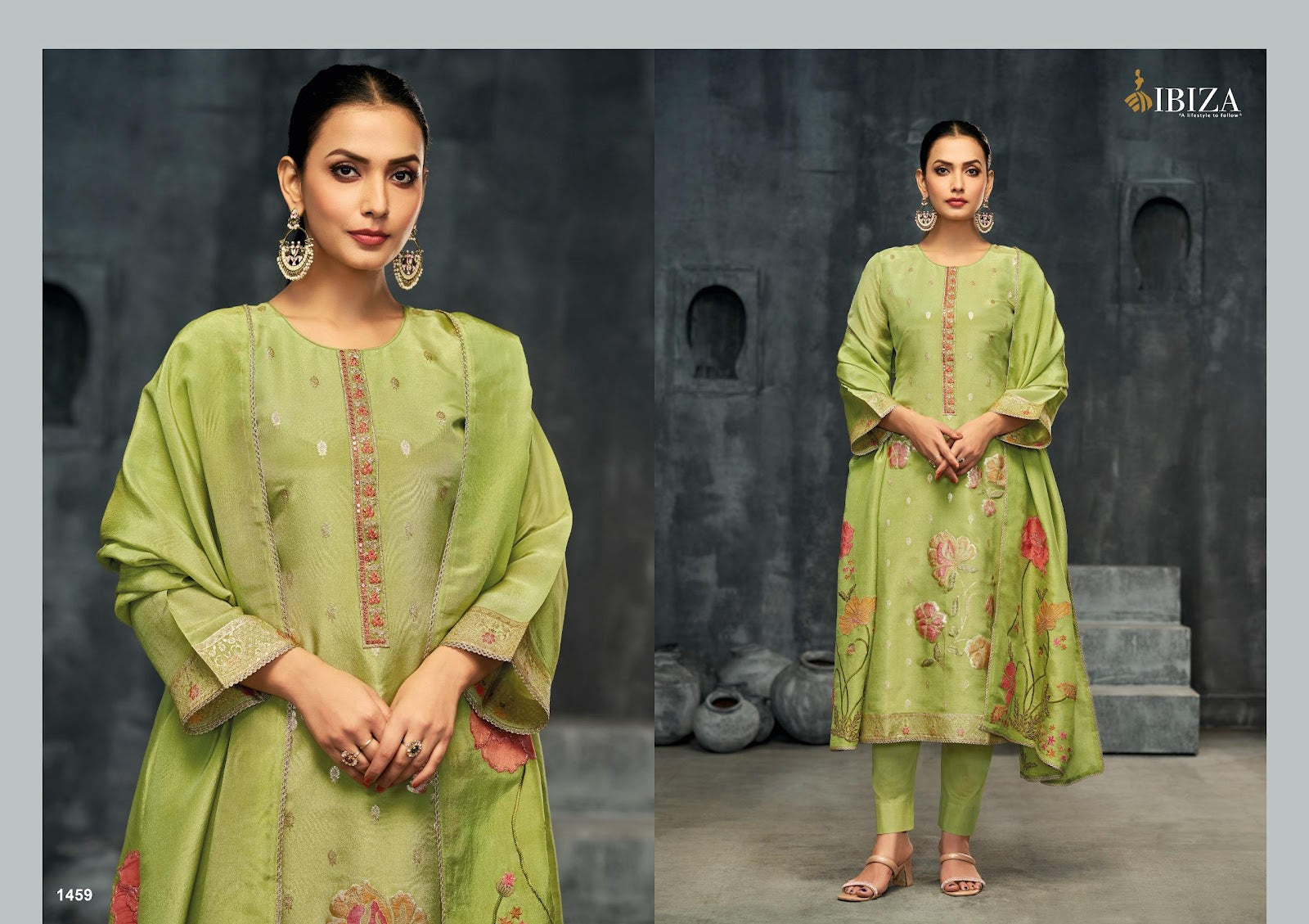 Kanishka Ibiza Pure Silk Pant Style Suits Manufacturer Gujarat