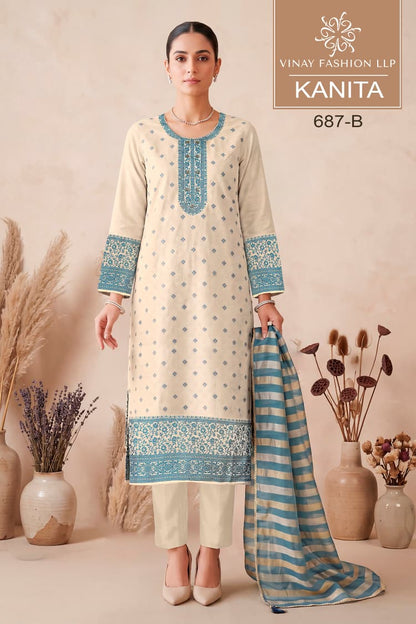 Kanita Kuleesh Vinay Fashion Llp Kanjivaram Silk Pant Style Suits Wholesale
