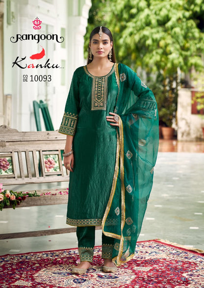 Kanku Rangoon Crush Readymade Pant Style Suits Manufacturer Ahmedabad