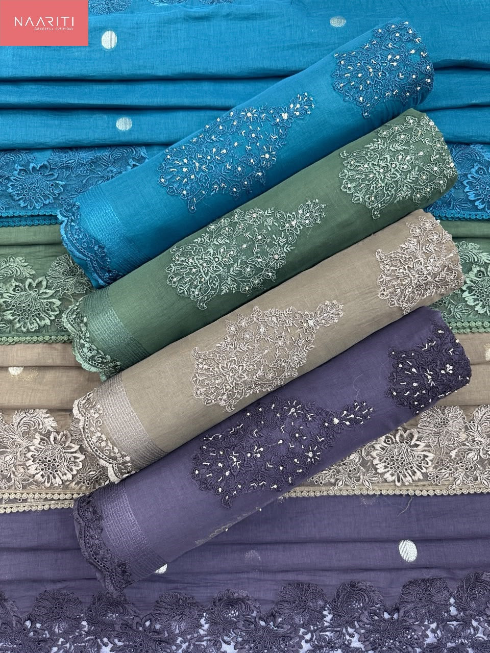 Kanohi Naariti Mul Chanderi Pant Style Suits Manufacturer India