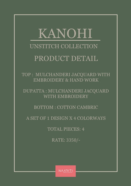 Kanohi Naariti Mul Chanderi Pant Style Suits Manufacturer India