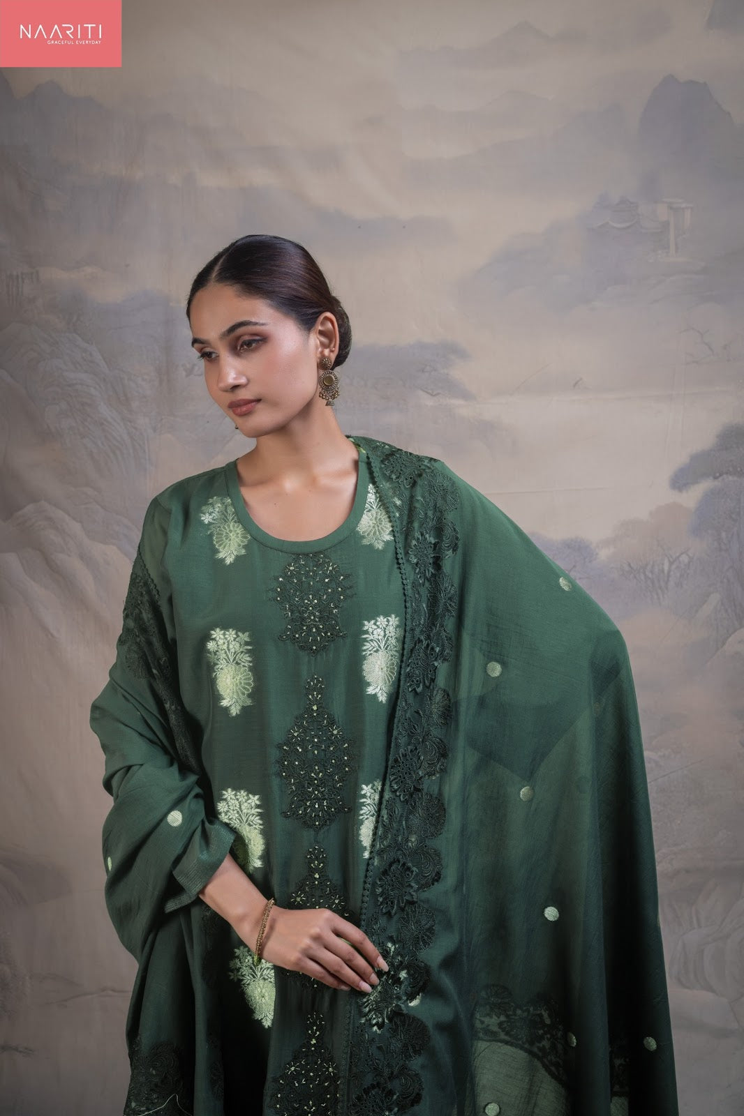 Kanohi Naariti Mul Chanderi Pant Style Suits Manufacturer India