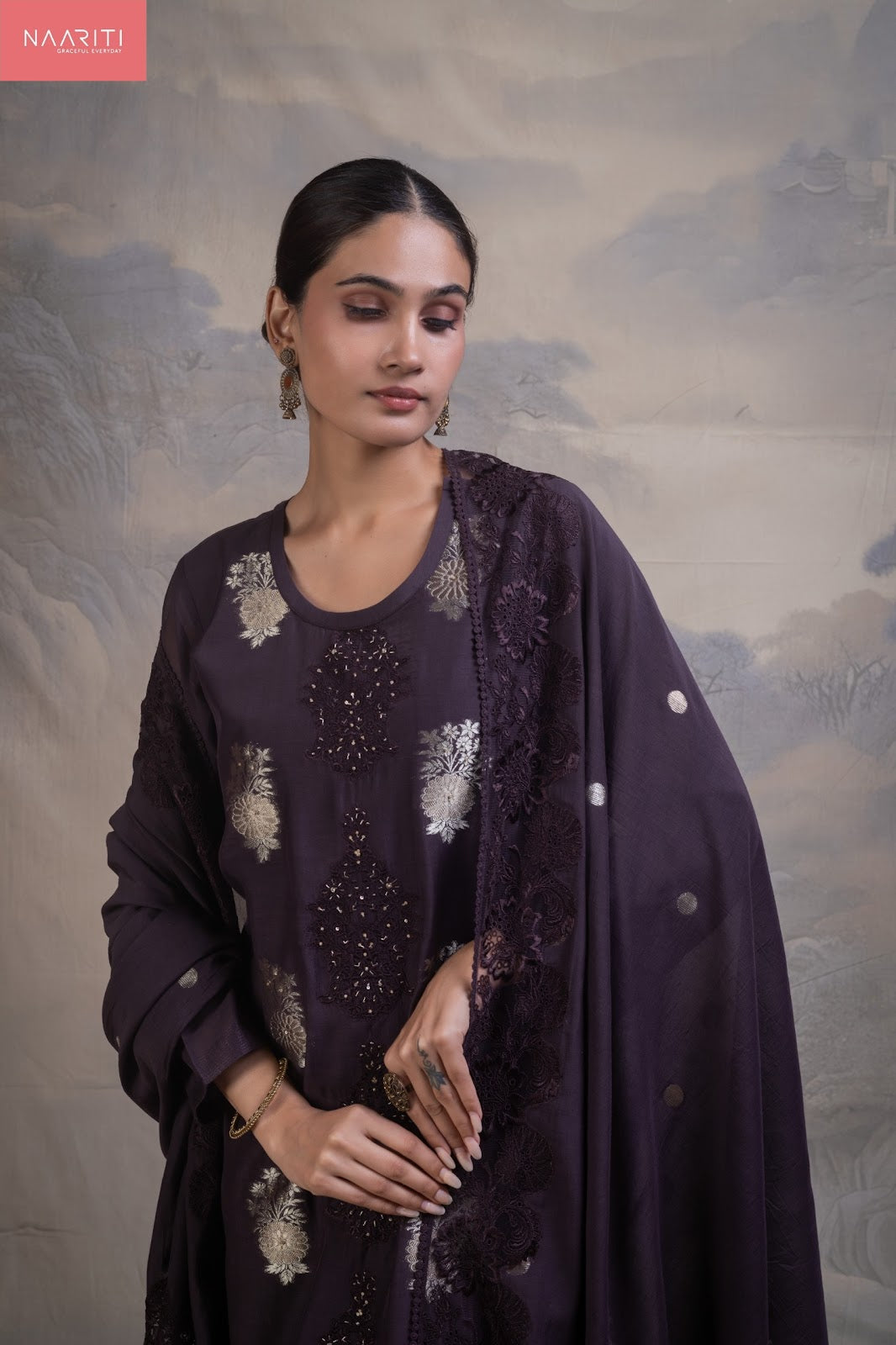 Kanohi Naariti Mul Chanderi Pant Style Suits Manufacturer India