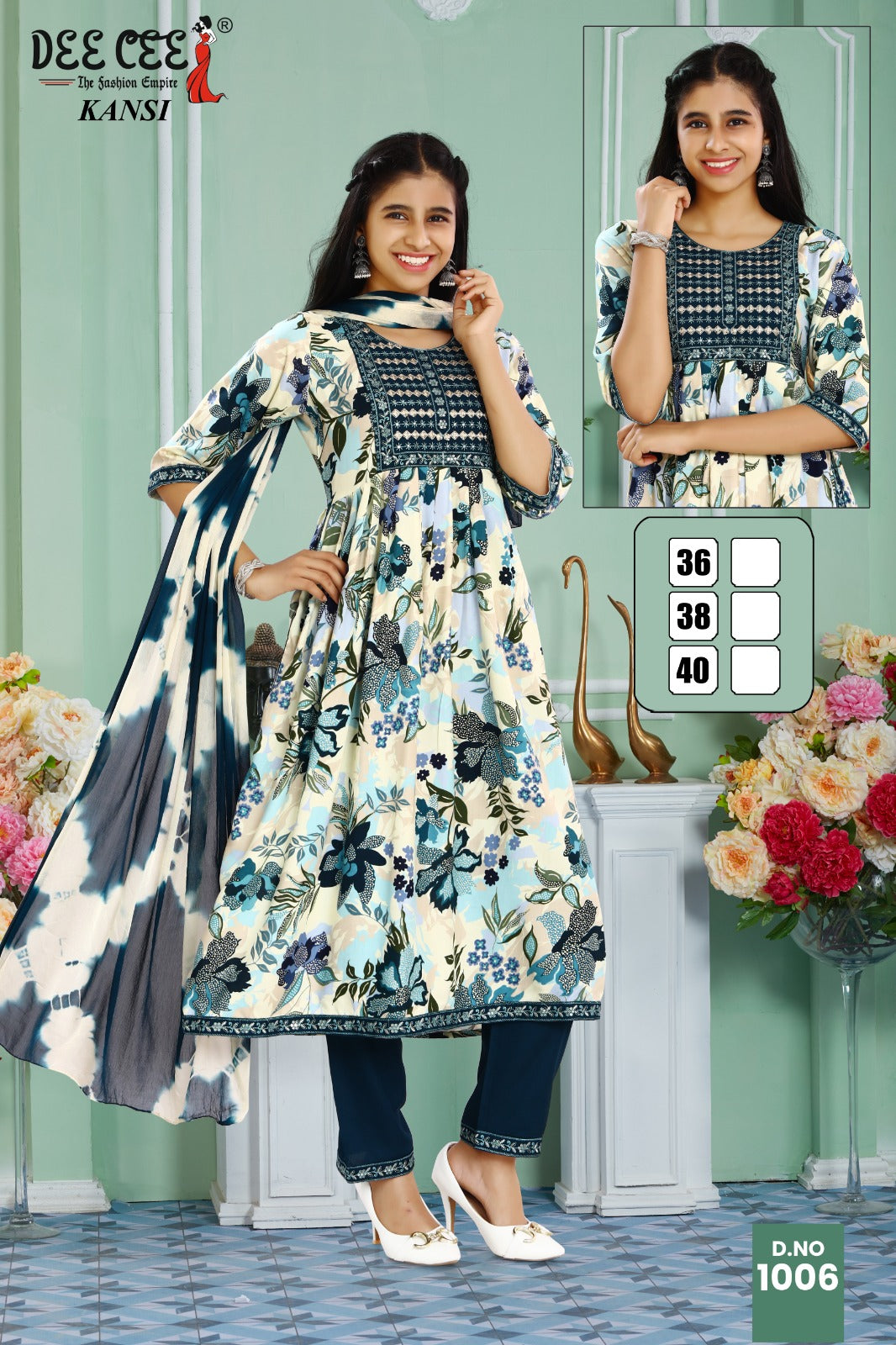 Kansi Deecee Rayon Girls Readymade Pant Suits Exporter Ahmedabad