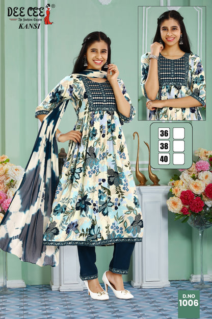 Kansi Deecee Rayon Girls Readymade Pant Suits Exporter Ahmedabad