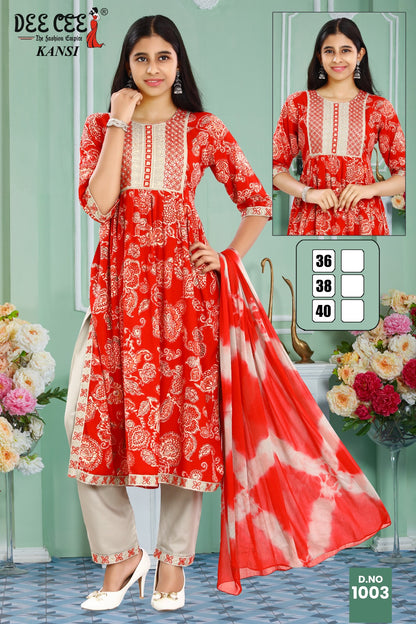 Kansi Deecee Rayon Girls Readymade Pant Suits Exporter Ahmedabad