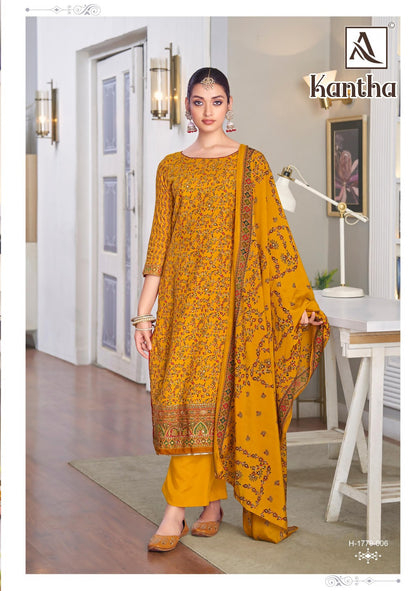 Kantha Alok Viscose Rayon Karachi Salwar Suits Supplier India
