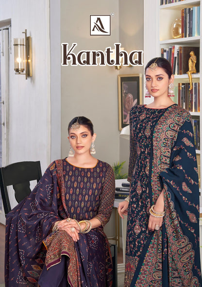 Kantha Alok Viscose Rayon Karachi Salwar Suits Supplier India