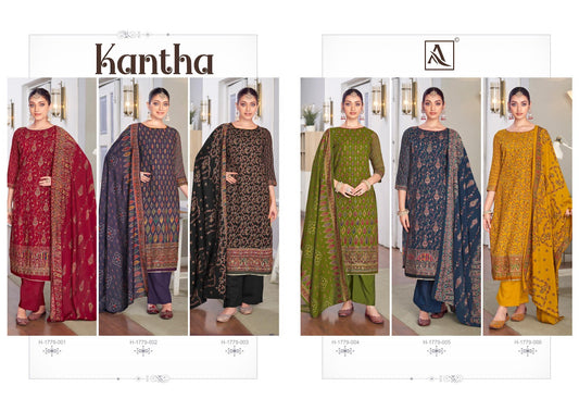 Kantha Alok Viscose Rayon Karachi Salwar Suits Supplier India