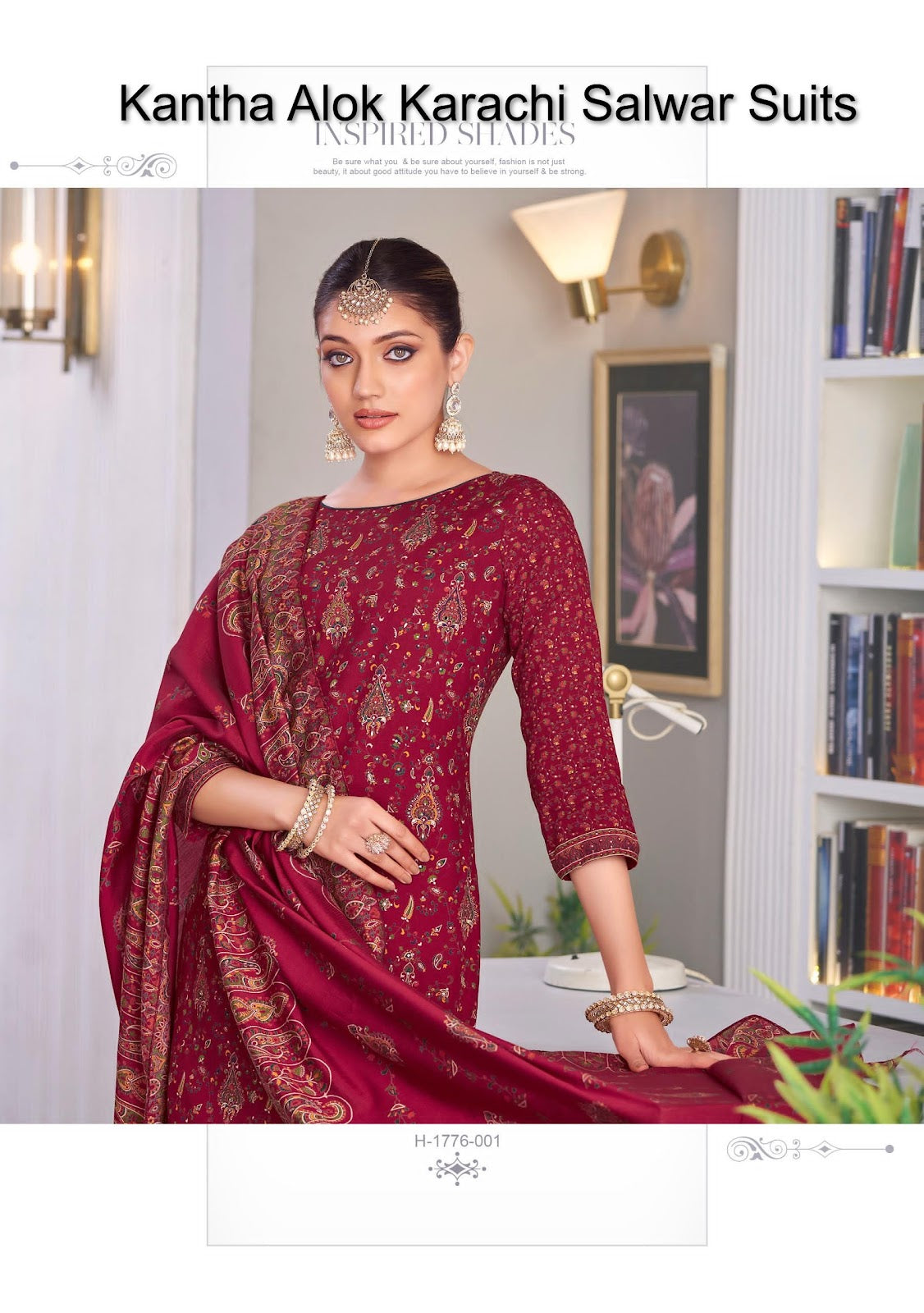 Kantha Alok Viscose Rayon Karachi Salwar Suits Supplier India