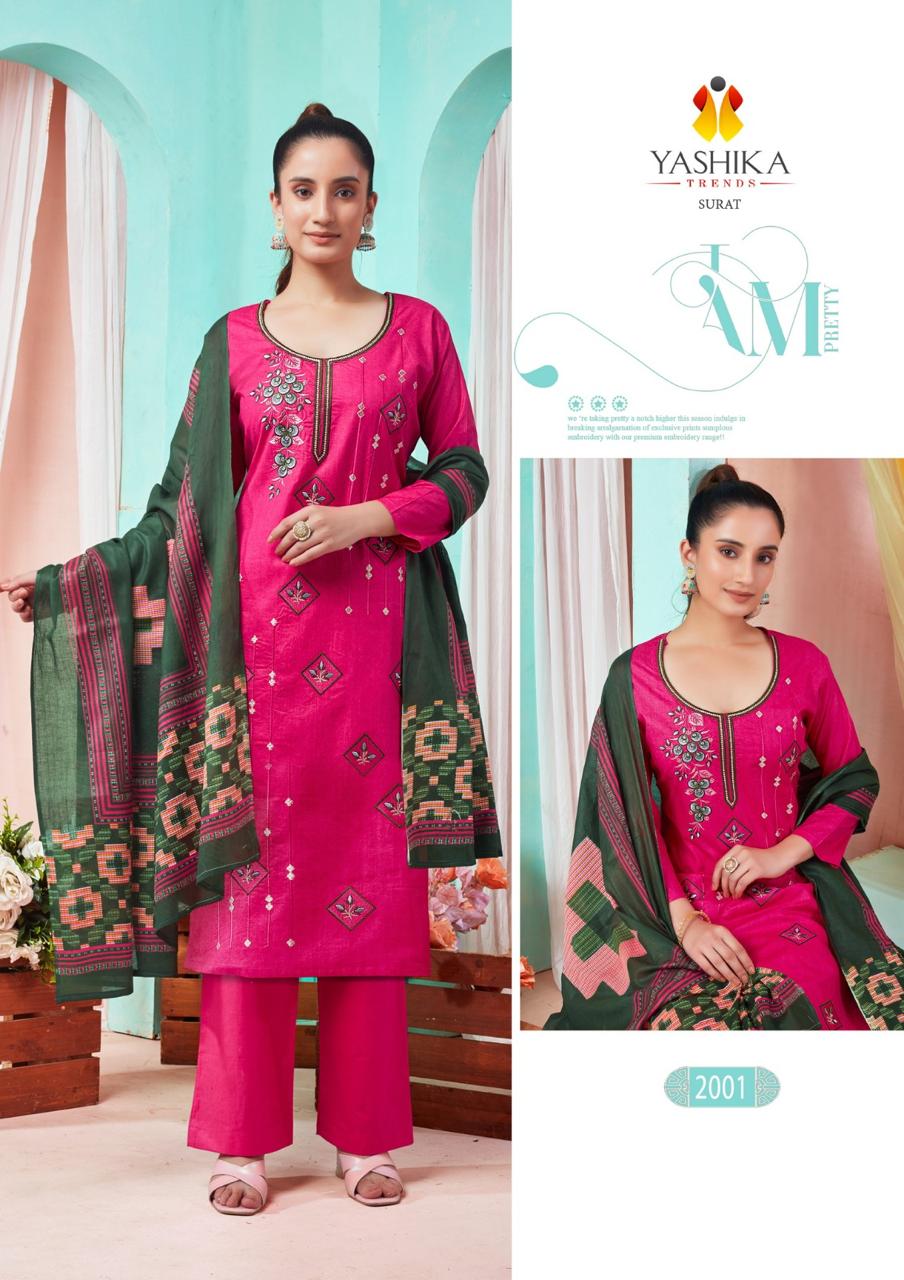 Kaantha Yashika Trends Heavy Cotton Pant Style Suits
