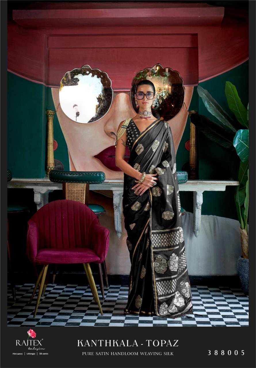 Kanthkala Topaz Rajtex Satin Sarees Exporter Gujarat