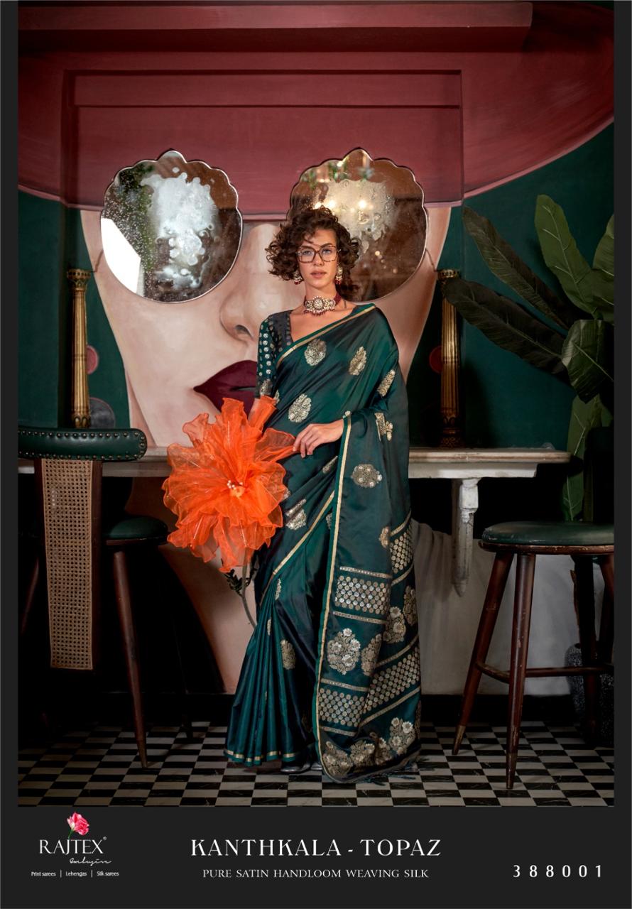 Kanthkala Topaz Rajtex Satin Sarees Exporter Gujarat