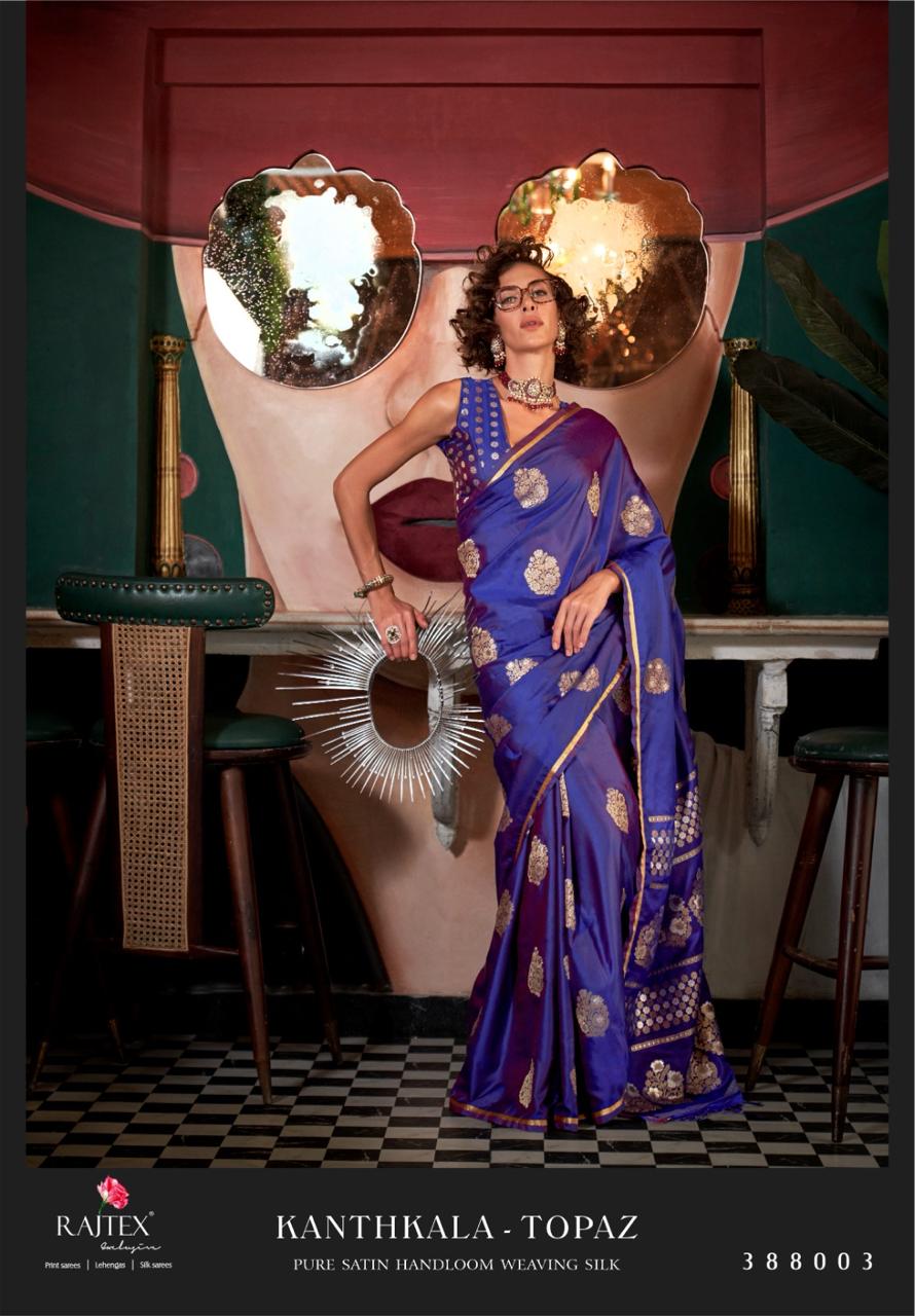 Kanthkala Topaz Rajtex Satin Sarees Exporter Gujarat
