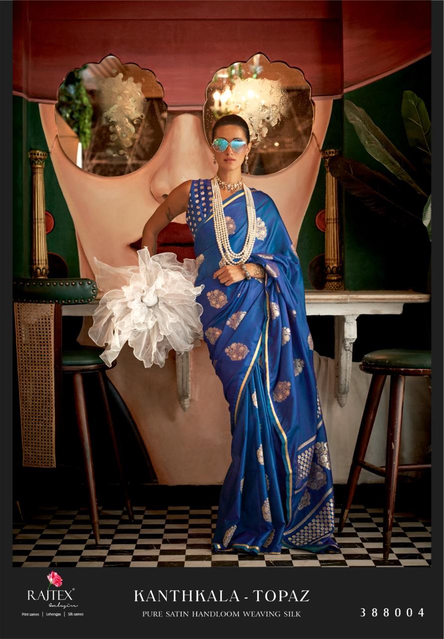 Kanthkala Topaz Rajtex Satin Sarees Exporter Gujarat