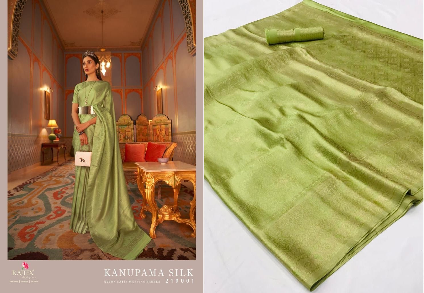 Kanupama Silk Rajtex Nylon Sarees Exporter Gujarat