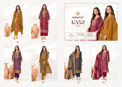 Kanz Vol 1 Suryajyoti Modal Silk Pant Style Suits Exporter