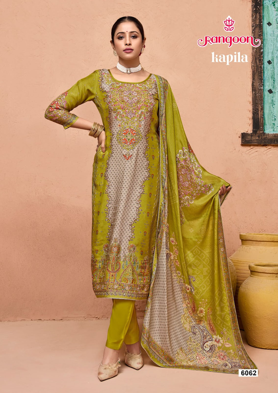 Kapilam Color Kapila Rangoon Pure Muslin Readymade Pant Style Suits Supplier Ahmedab ...
