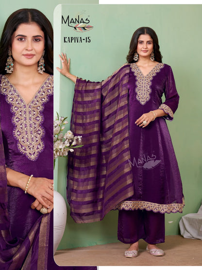Kapiva Manas Silk Readymade Anarkali Suits Wholesale