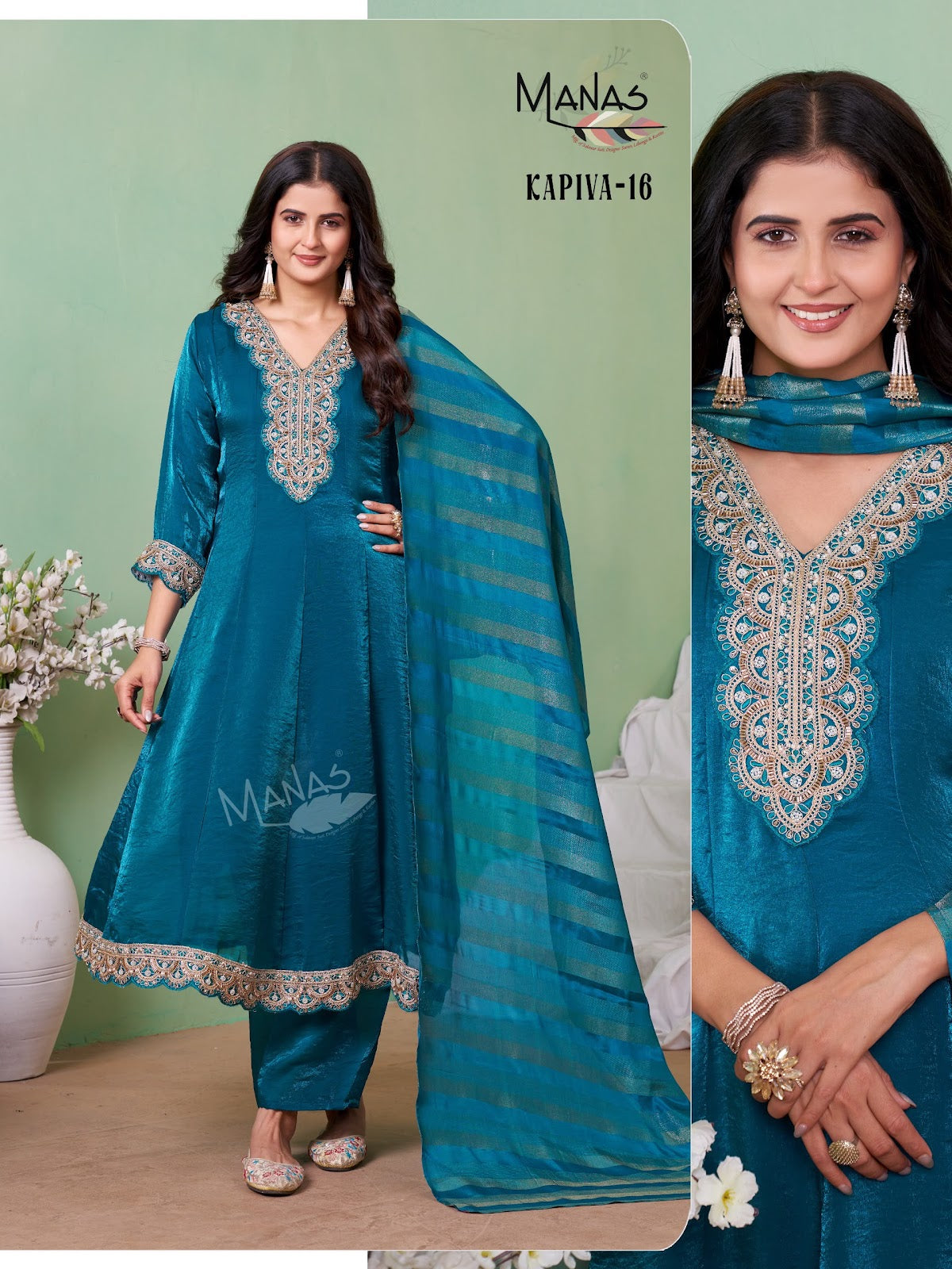 Kapiva Manas Silk Readymade Anarkali Suits Wholesale