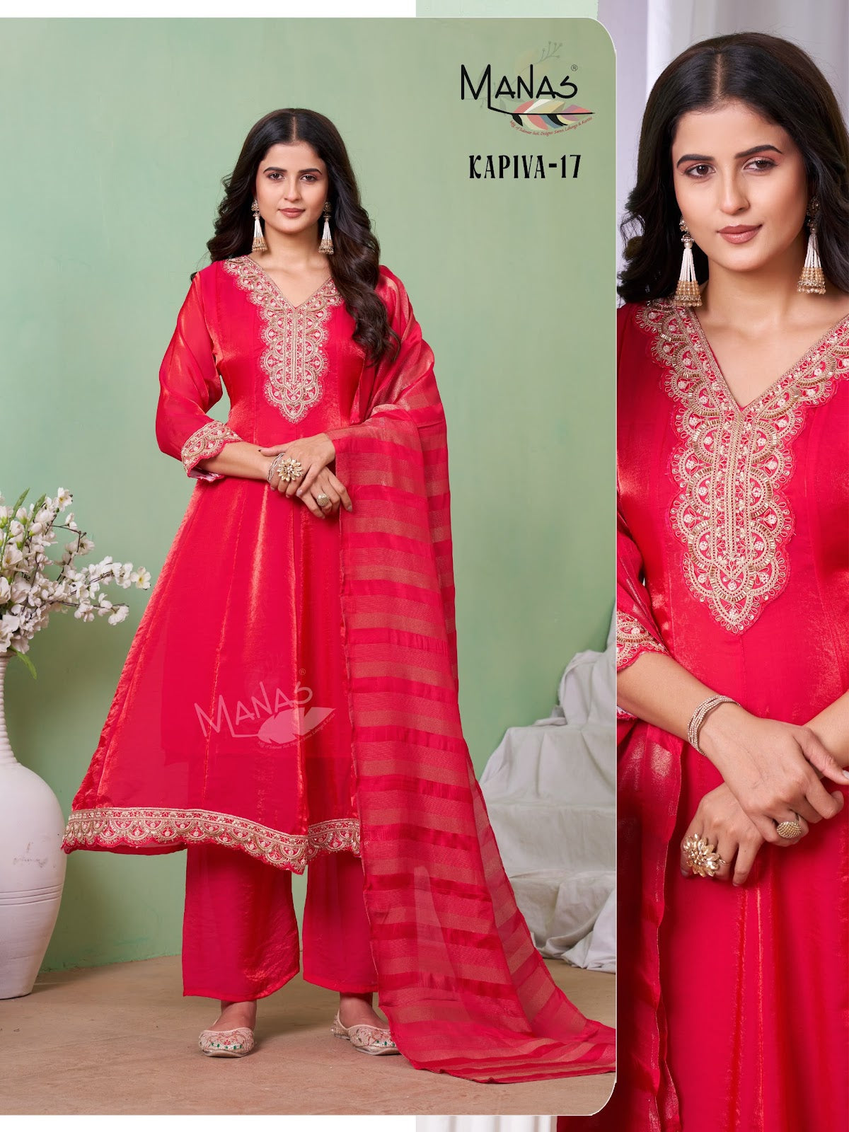 Kapiva Manas Silk Readymade Anarkali Suits Wholesale