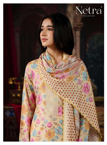 Kara Netra Bemberg Muslin Pant Style Suits Wholesale Price