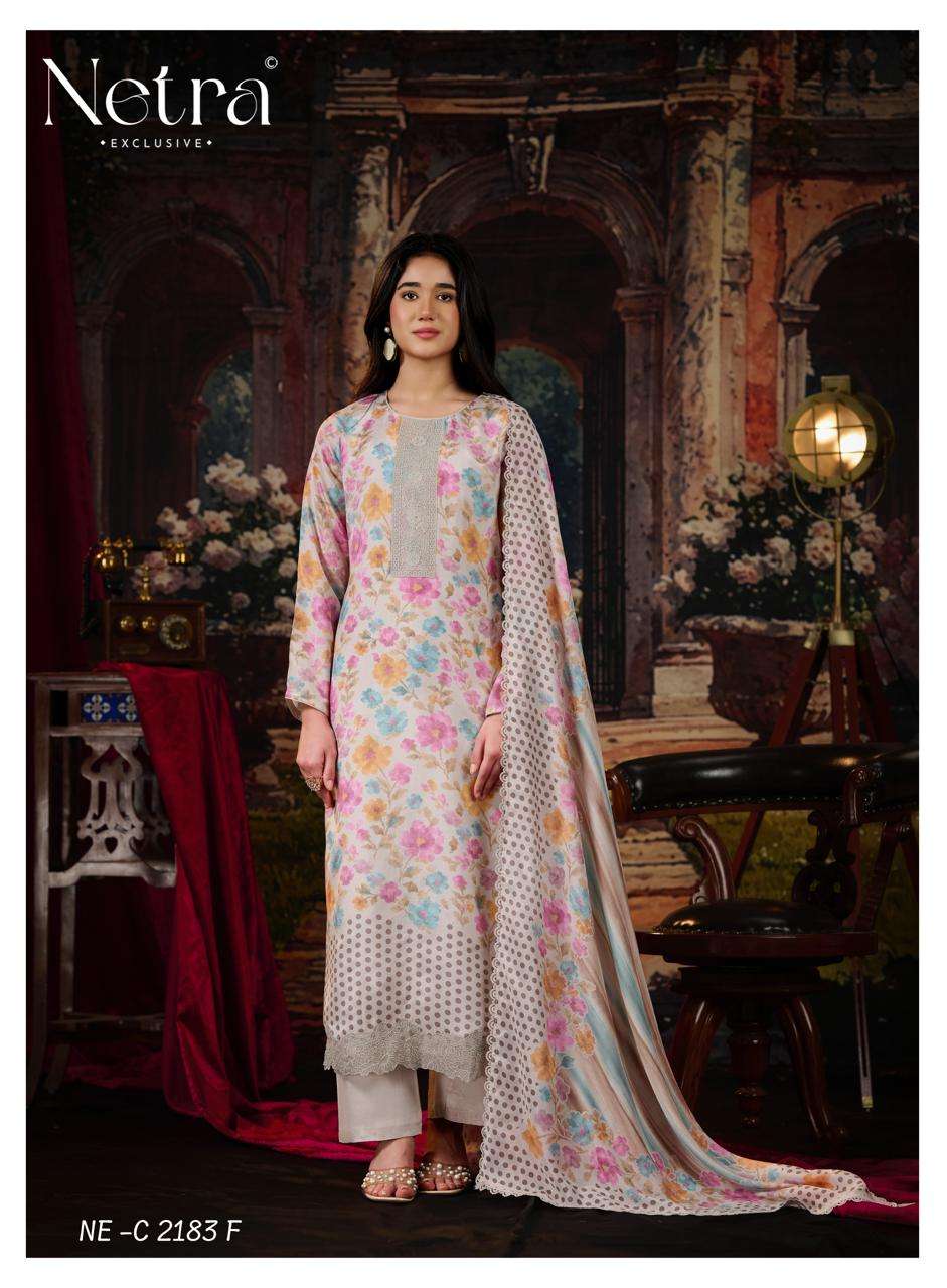 Kara Netra Bemberg Muslin Pant Style Suits Wholesale Price