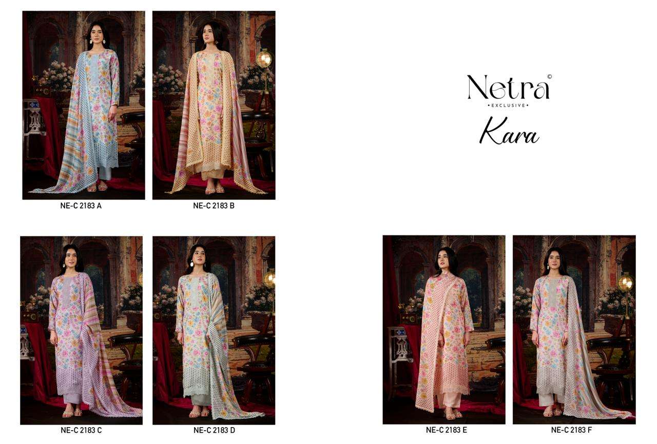 Kara Netra Bemberg Muslin Pant Style Suits Wholesale Price