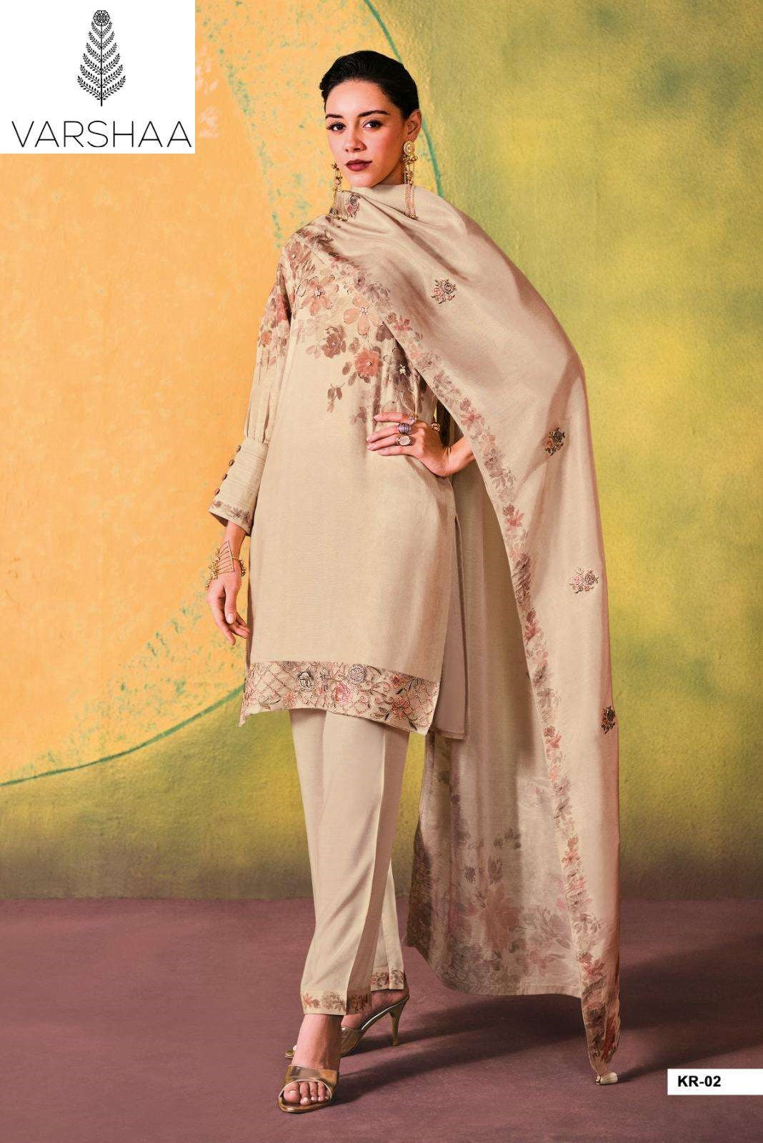 Kara Varshaa Viscose Simmer Pant Style Suits Wholesale