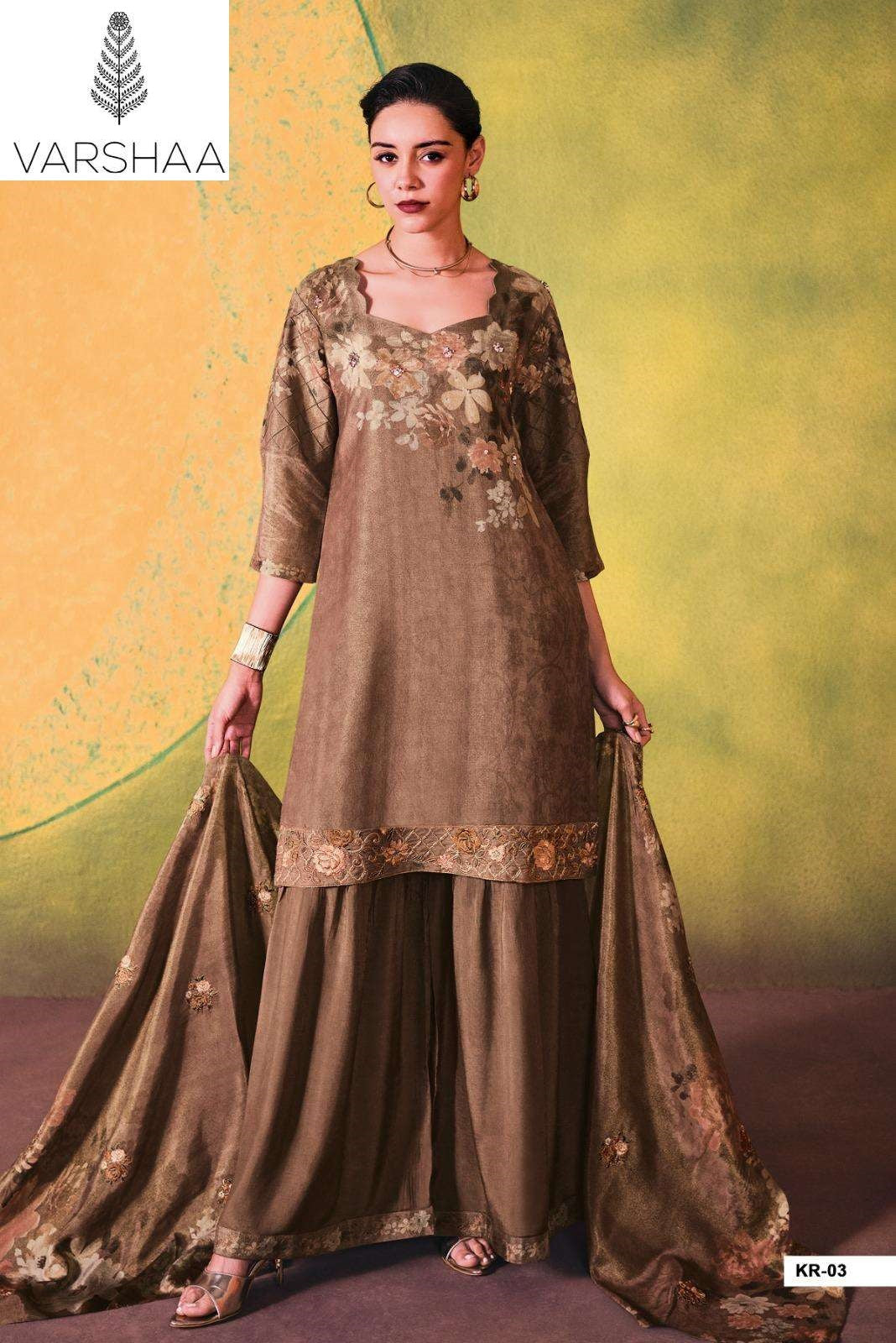 Kara Varshaa Viscose Simmer Pant Style Suits Wholesale