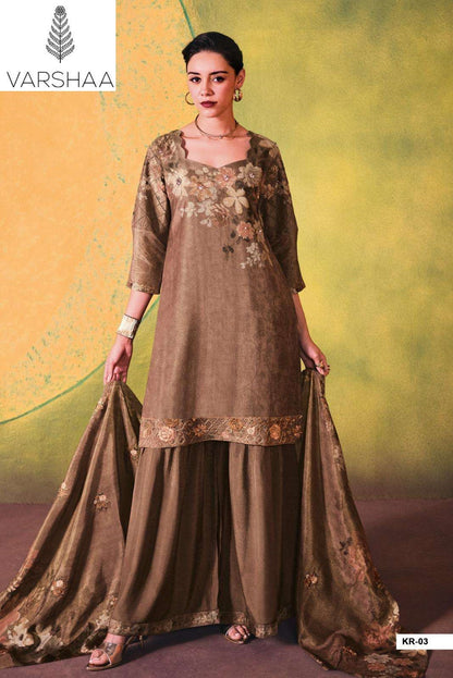 Kara Varshaa Viscose Simmer Pant Style Suits Wholesale