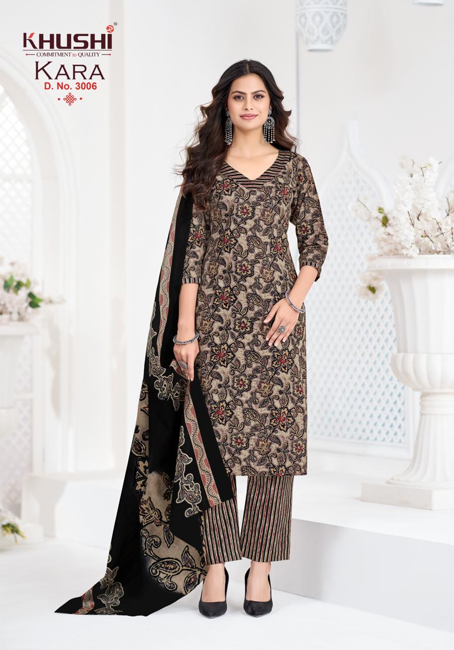 Kara Vol 3 Khushi Readymade Cotton Pant Suits Manufacturer Gujarat