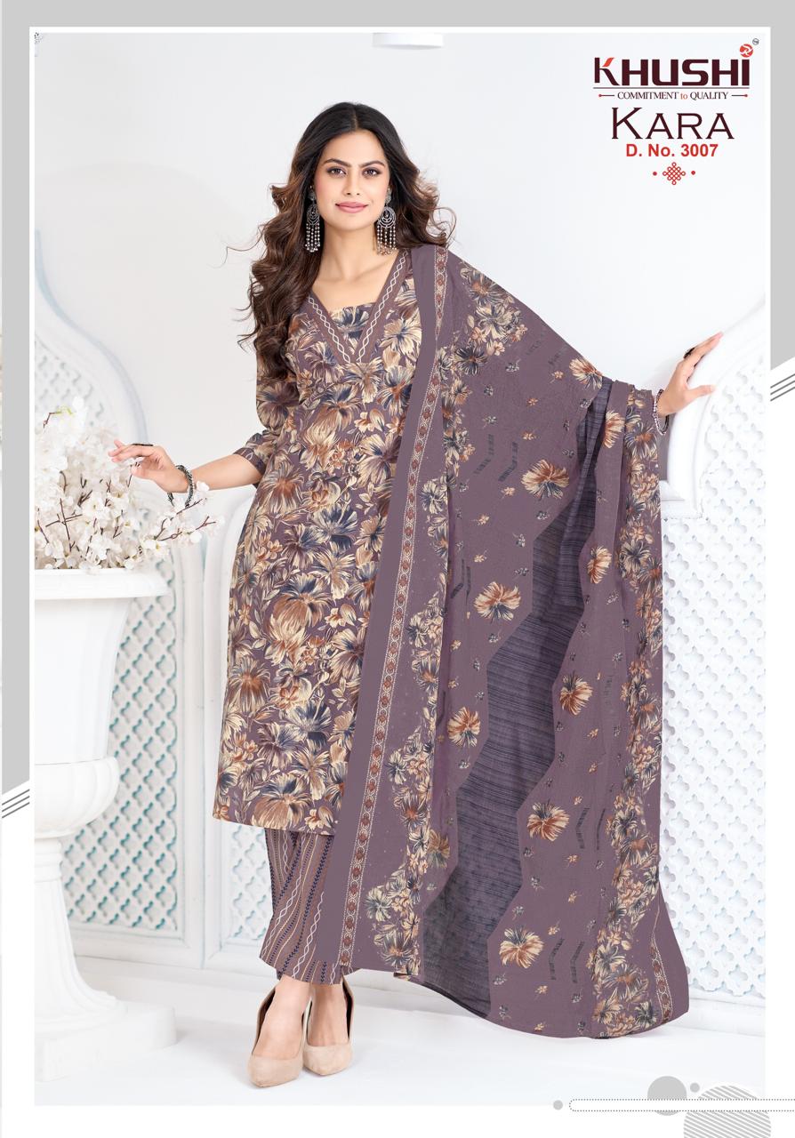 Kara Vol 3 Khushi Readymade Cotton Pant Suits Manufacturer Gujarat