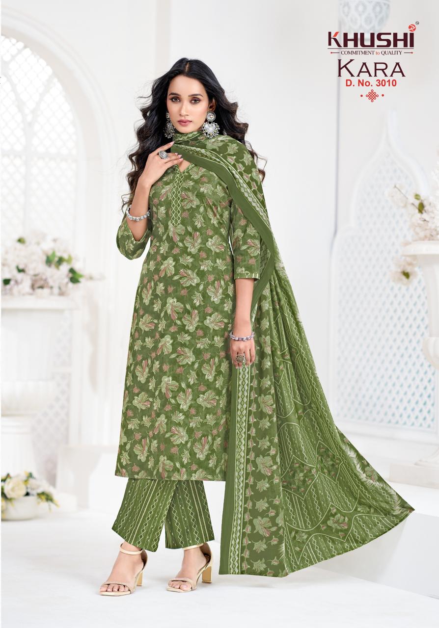 Kara Vol 3 Khushi Readymade Cotton Pant Suits Manufacturer Gujarat