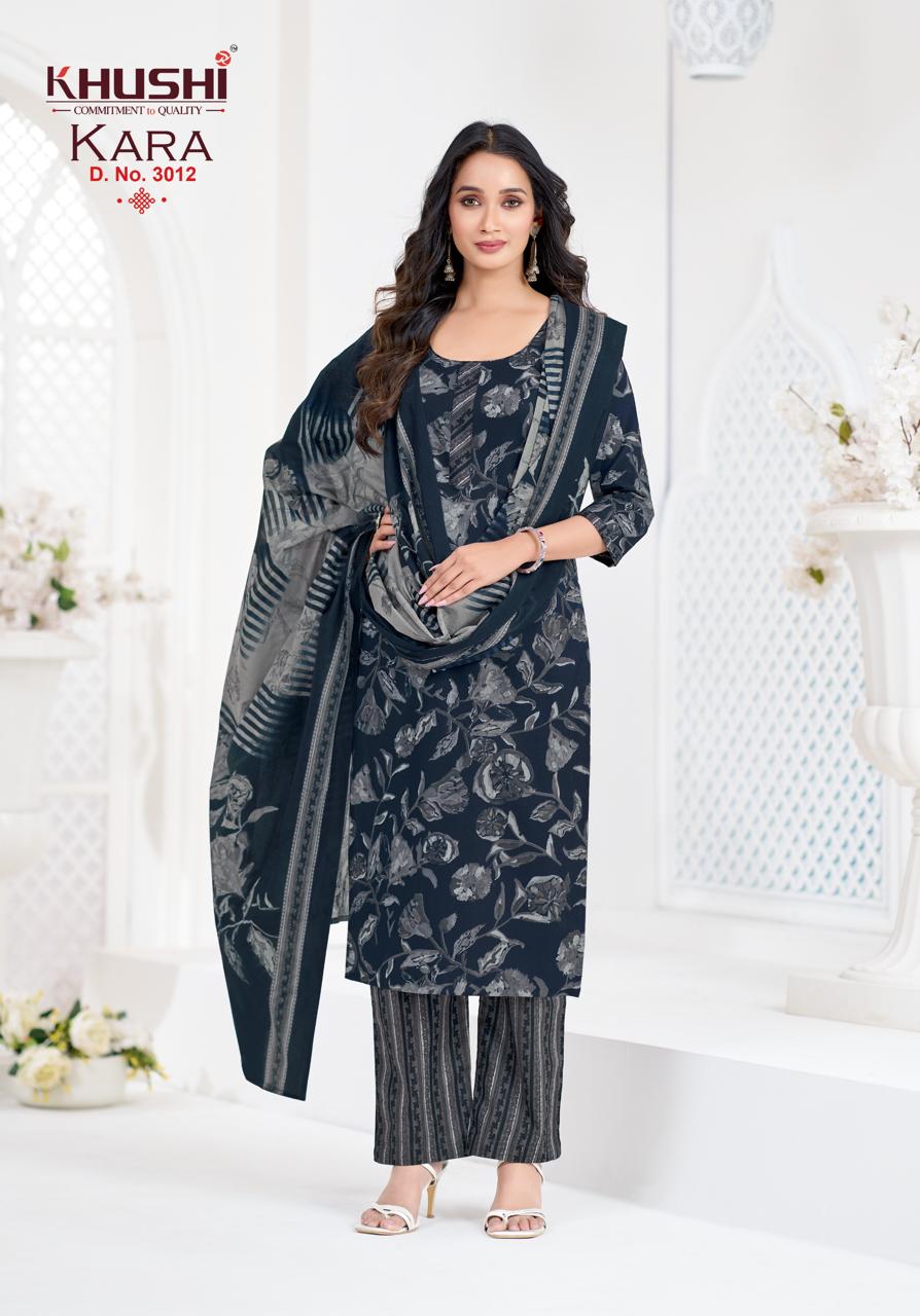 Kara Vol 3 Khushi Readymade Cotton Pant Suits Manufacturer Gujarat