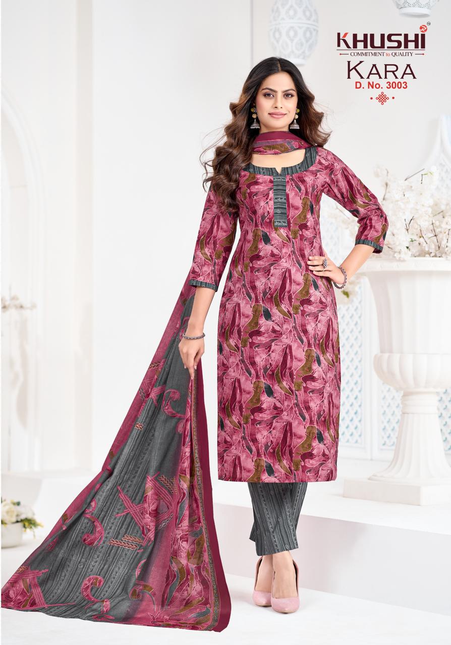 Kara Vol 3 Khushi Readymade Cotton Pant Suits Manufacturer Gujarat