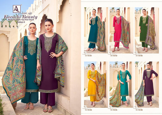 Karachi Beauty Edition 2 Alok Cotton Pant Style Suits Wholesale Price