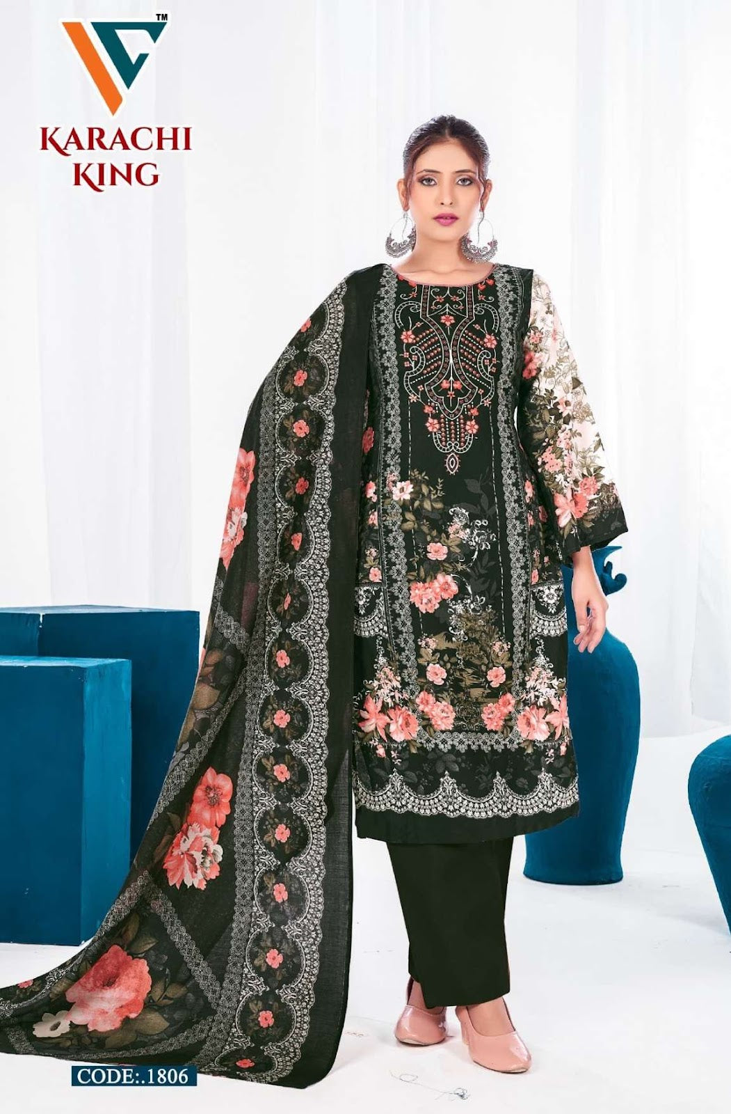 Karachi King Vol 18 Vandana Creation Cotton Pant Style Suits Wholesale Rate
