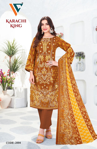 Karachi King Vol 20 Vandana Creation Cotton Pant Style Suits Exporter India