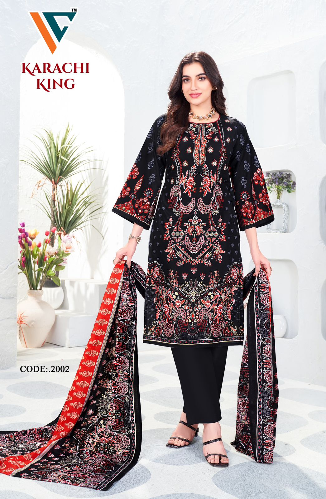 Karachi King Vol 20 Vandana Creation Cotton Pant Style Suits Exporter India
