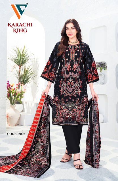 Karachi King Vol 20 Vandana Creation Cotton Pant Style Suits Exporter India