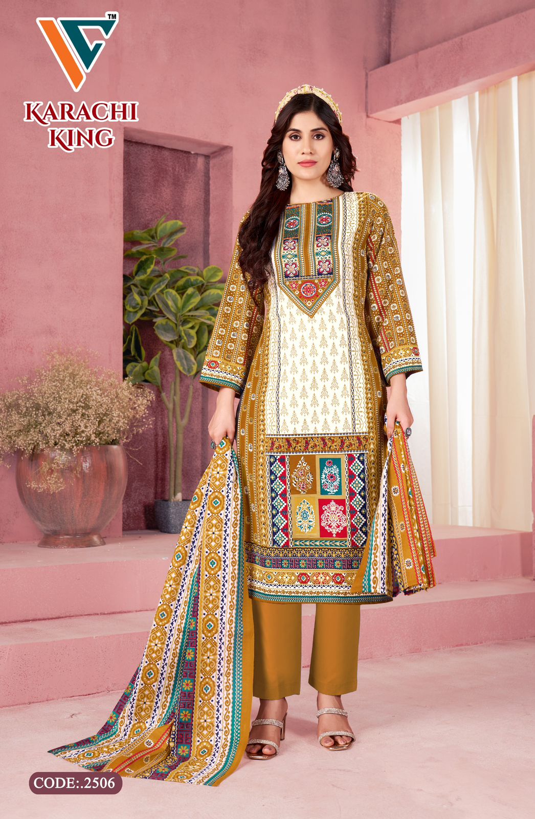 Karachi King Vol 25 Vandana Creation Cotton Pant Style Suits Wholesale Price