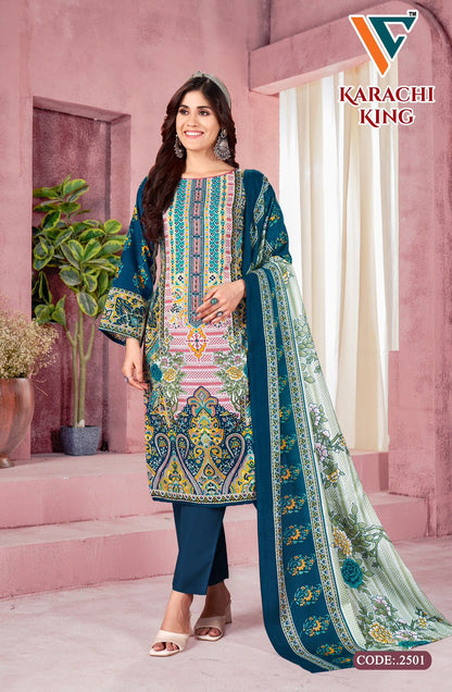 Karachi King Vol 25 Vandana Creation Cotton Pant Style Suits Wholesale Price