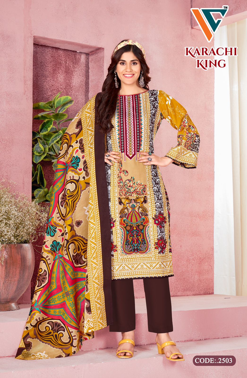 Karachi King Vol 25 Vandana Creation Cotton Pant Style Suits Wholesale Price