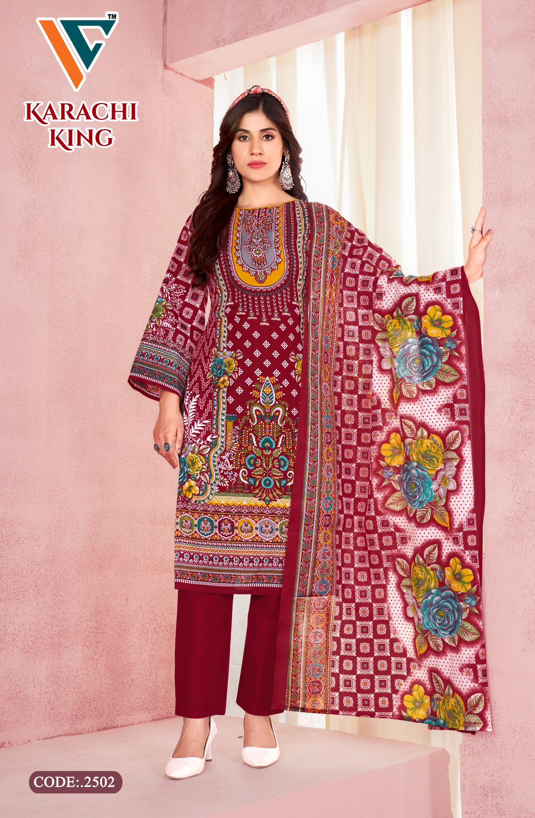 Karachi King Vol 25 Vandana Creation Cotton Pant Style Suits Wholesale Price