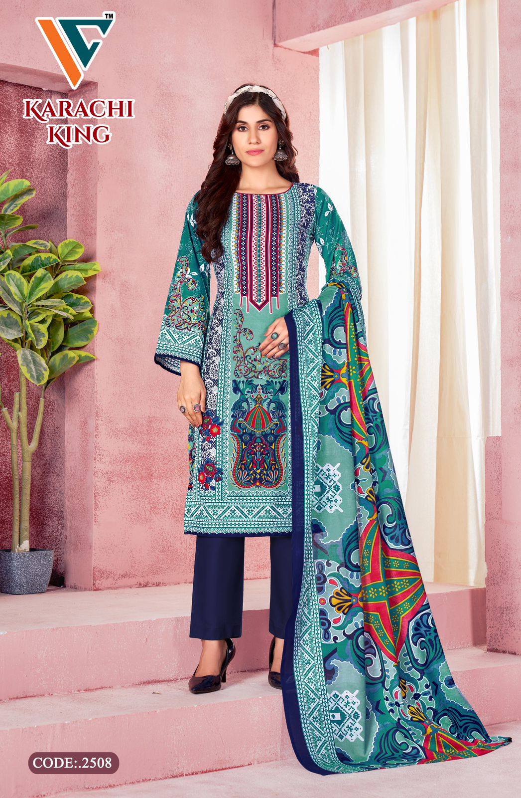 Karachi King Vol 25 Vandana Creation Cotton Pant Style Suits Wholesale Price