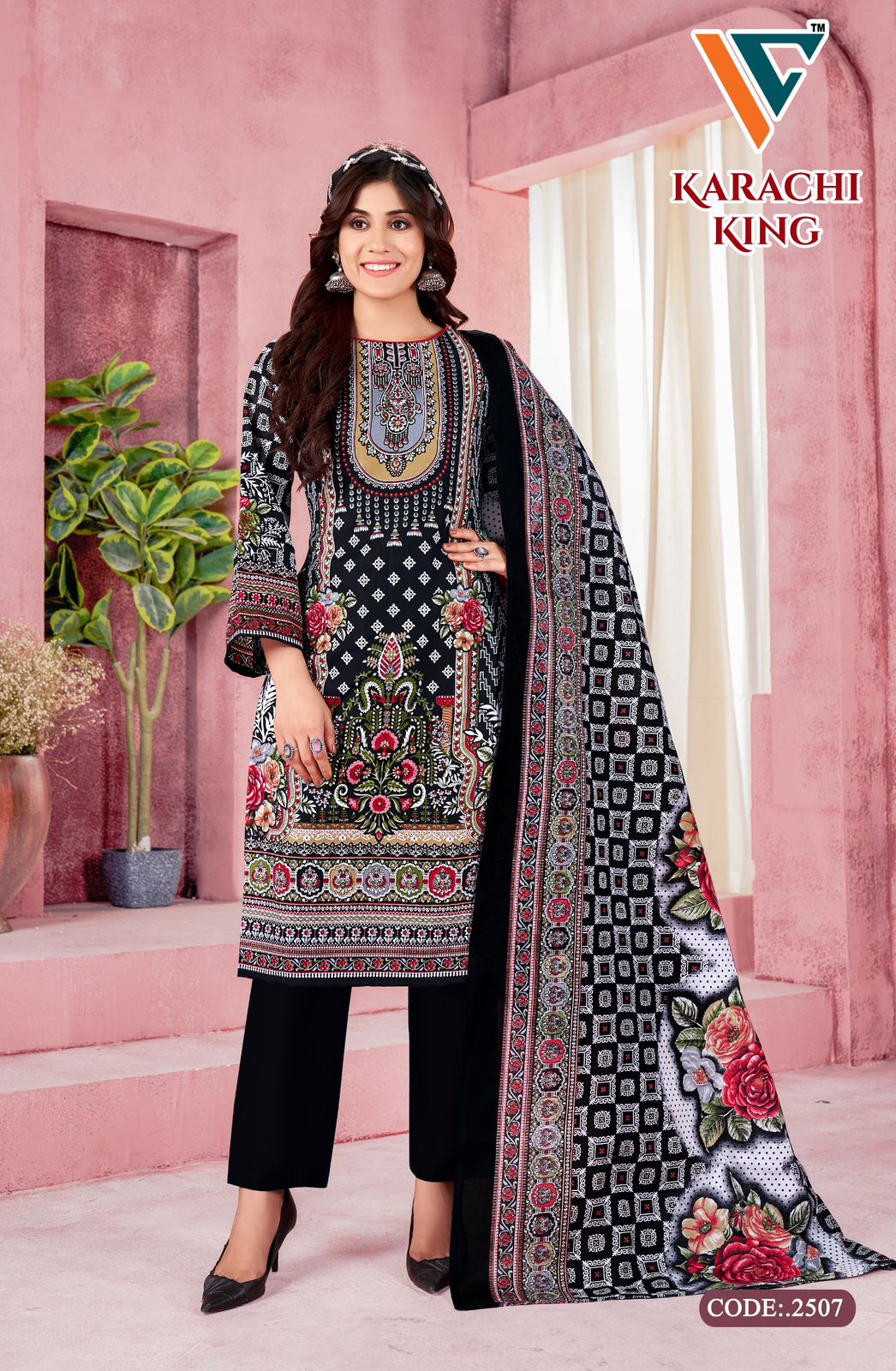 Karachi King Vol 25 Vandana Creation Cotton Pant Style Suits Wholesale Price