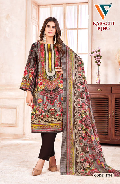 Karachi King Vol 28 Vandana Creation Cotton Pant Style Suits Wholesaler Ahmedabad