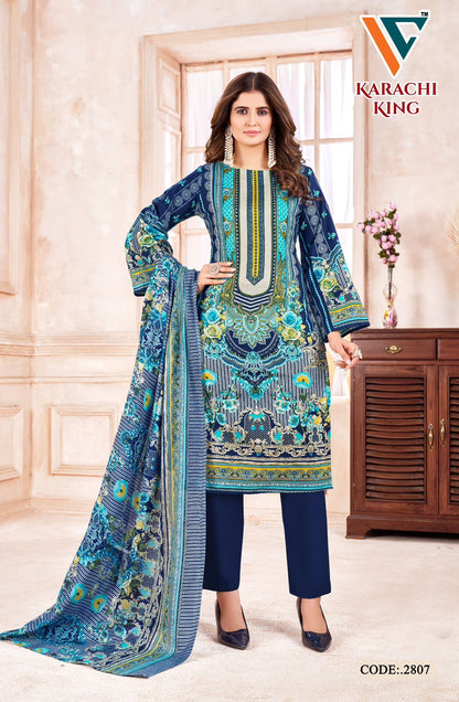 Karachi King Vol 28 Vandana Creation Cotton Pant Style Suits Wholesaler Ahmedabad
