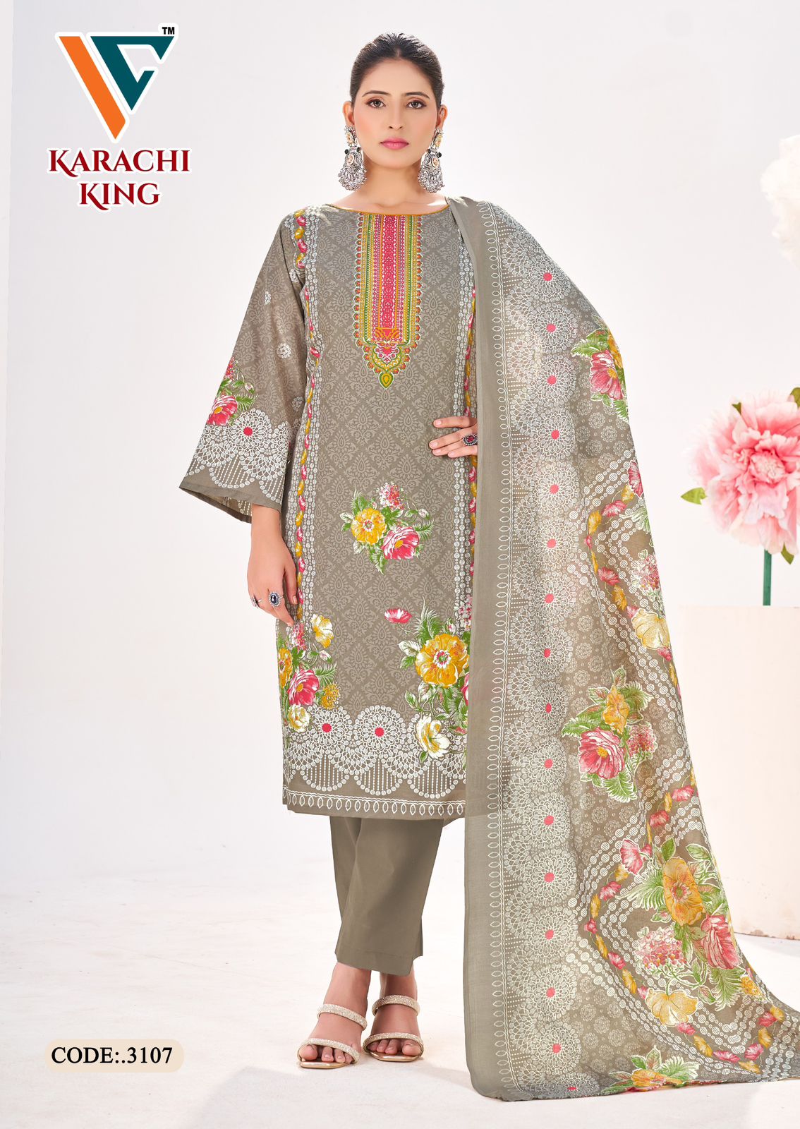 Karachi King Vol 31 Vandana Creation Cotton Pant Style Suits Supplier
